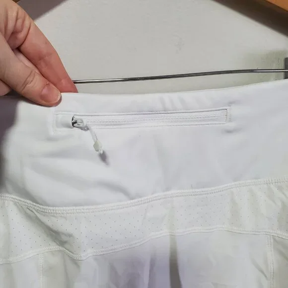 ATHLETA NWT Run With It 16" Skort Skirt Lined Tennis Golf White Women's Small - Picture 8 of 16